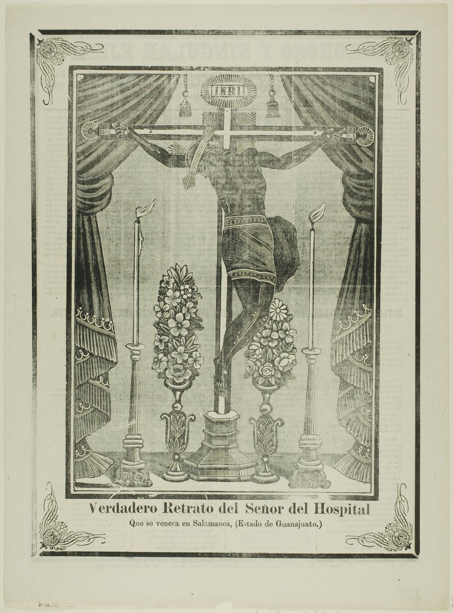 Wahres Porträt unseres Herrn des Krankenhauses von José Guadalupe Posada