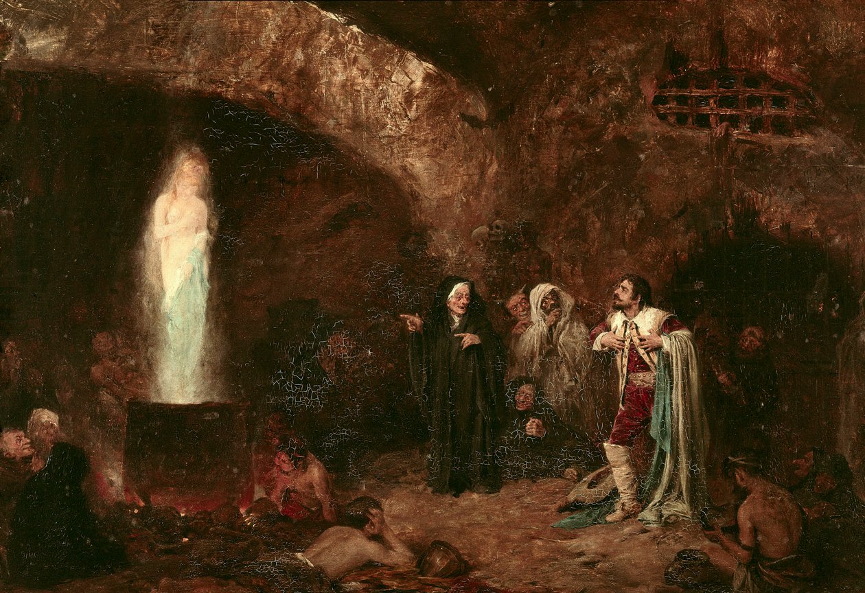 „Die Hexen oder Faust“ Illustration für das Werk von Johann Wolfgang von Goethe (1749-1832) von Jose Benlliure y Gil