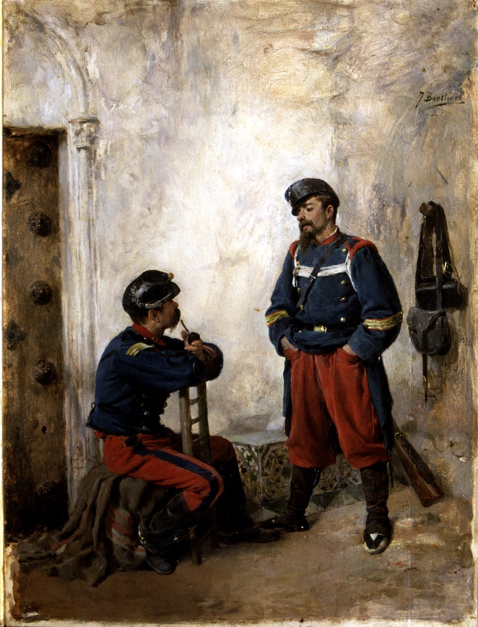 Zwei Soldaten von Jose Benlliure y Gil