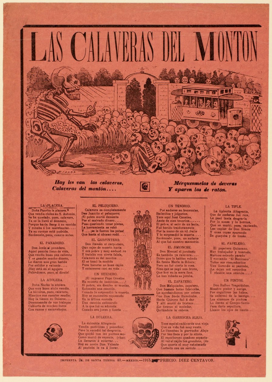 Calavera der Massen von José Guadalupe Posada