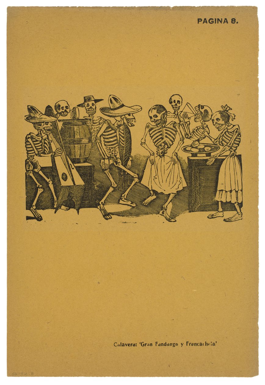 El jarabe de ultratumba, ca. 1910, gedruckt 1943 von José Guadalupe Posada