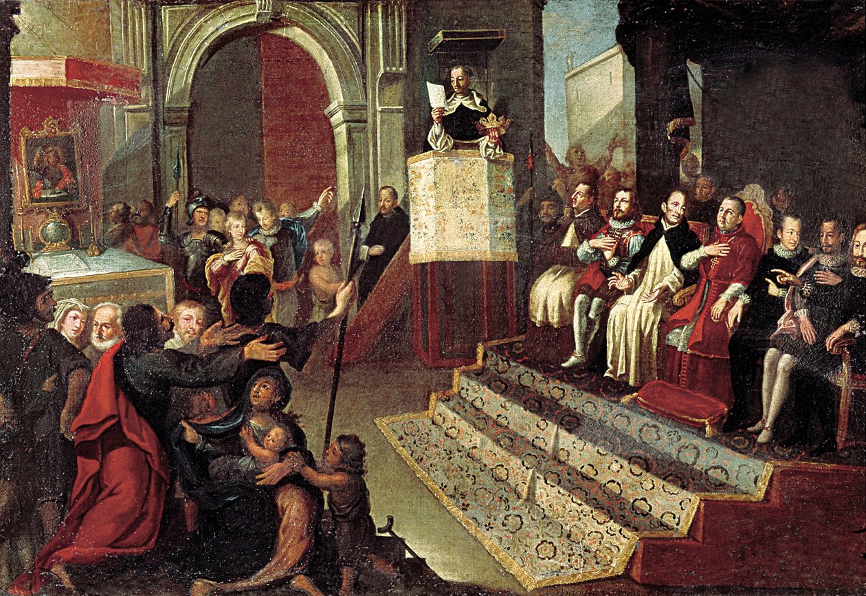 Heiliger Vinzenz Ferrer während des Kompromisses von Caspe 1412 von Jose Ingles