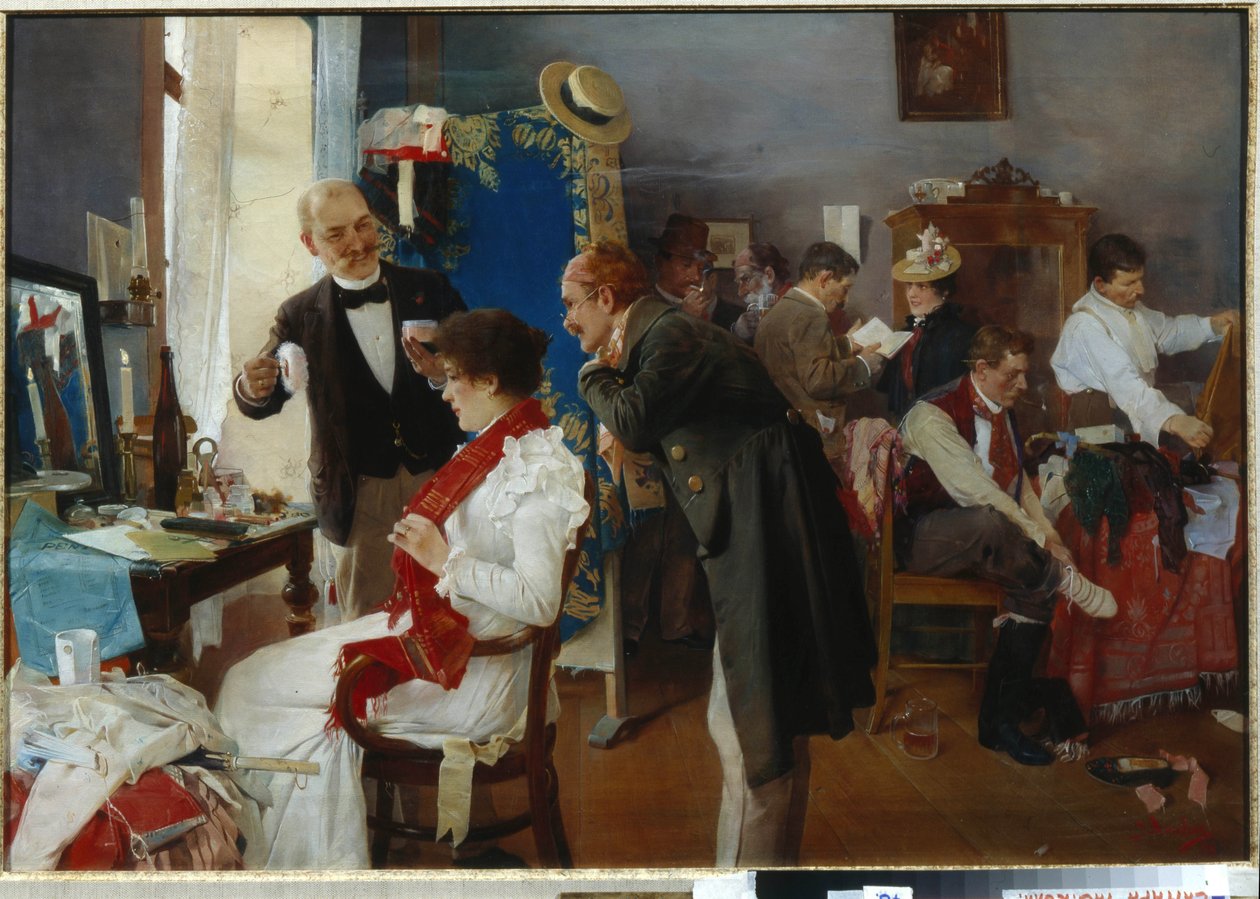 In der Umkleidekabine von Josef Douba