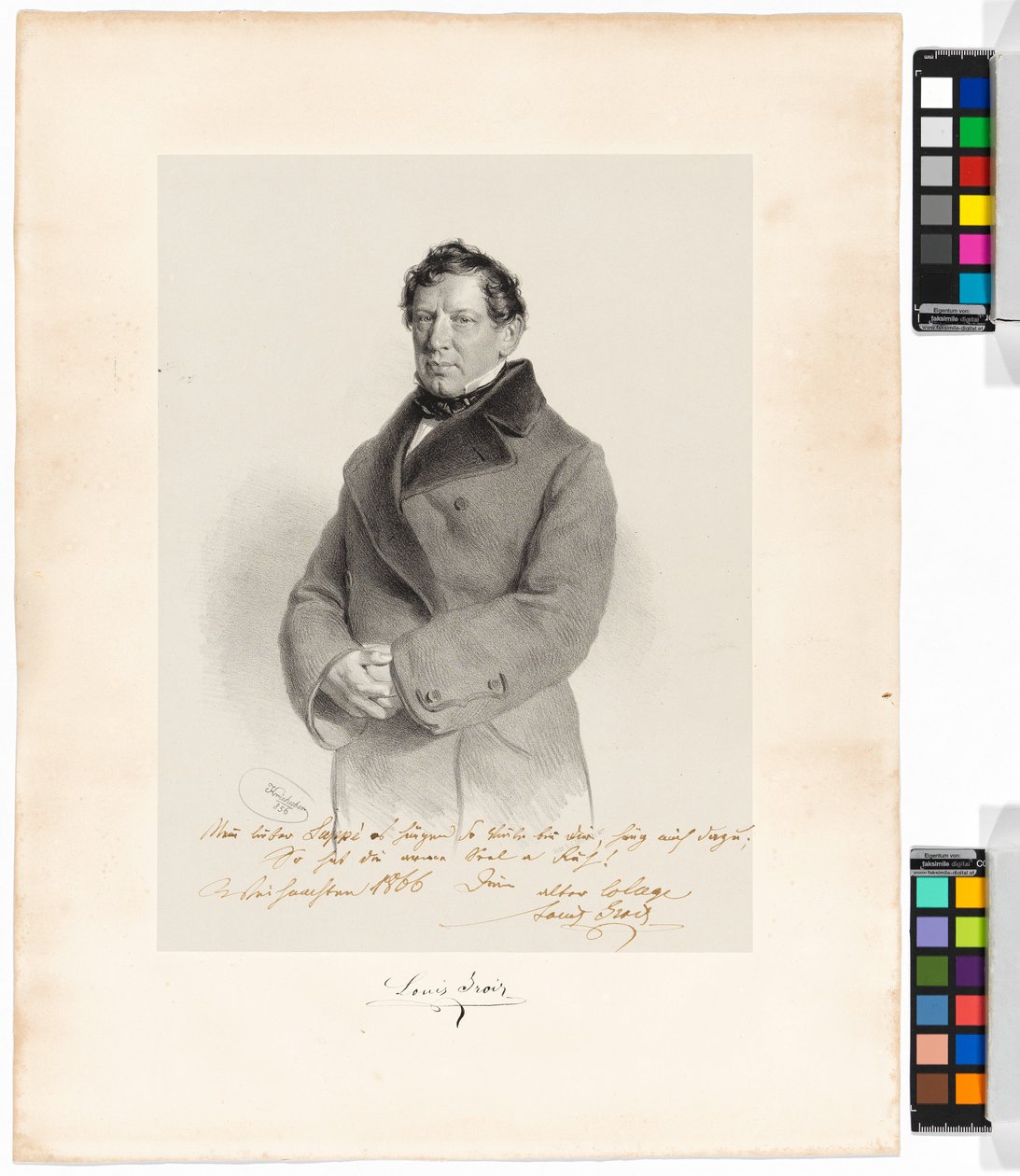 Alois (Louis) Grois (1809-1874), Sänger, Schauspieler von Josef Kriehuber