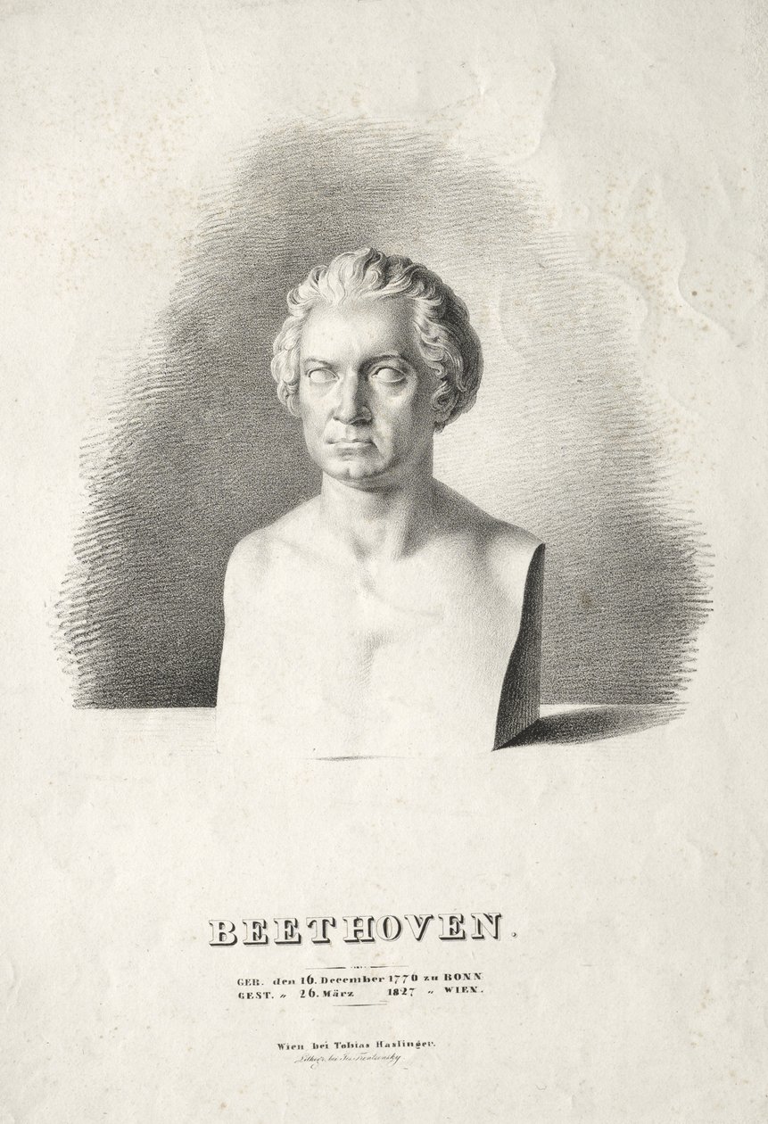 Büste von Ludwig van Beethoven von Josef Kriehuber