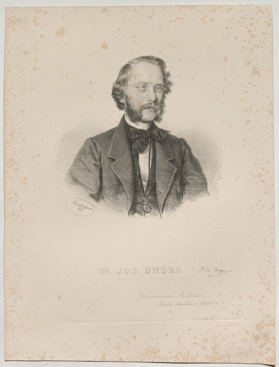 Dr. JOS. UNGER von Josef Kriehuber