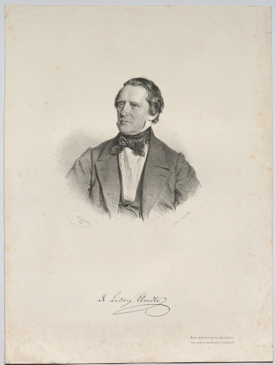 Dr. Ludwig Arndt von Josef Kriehuber