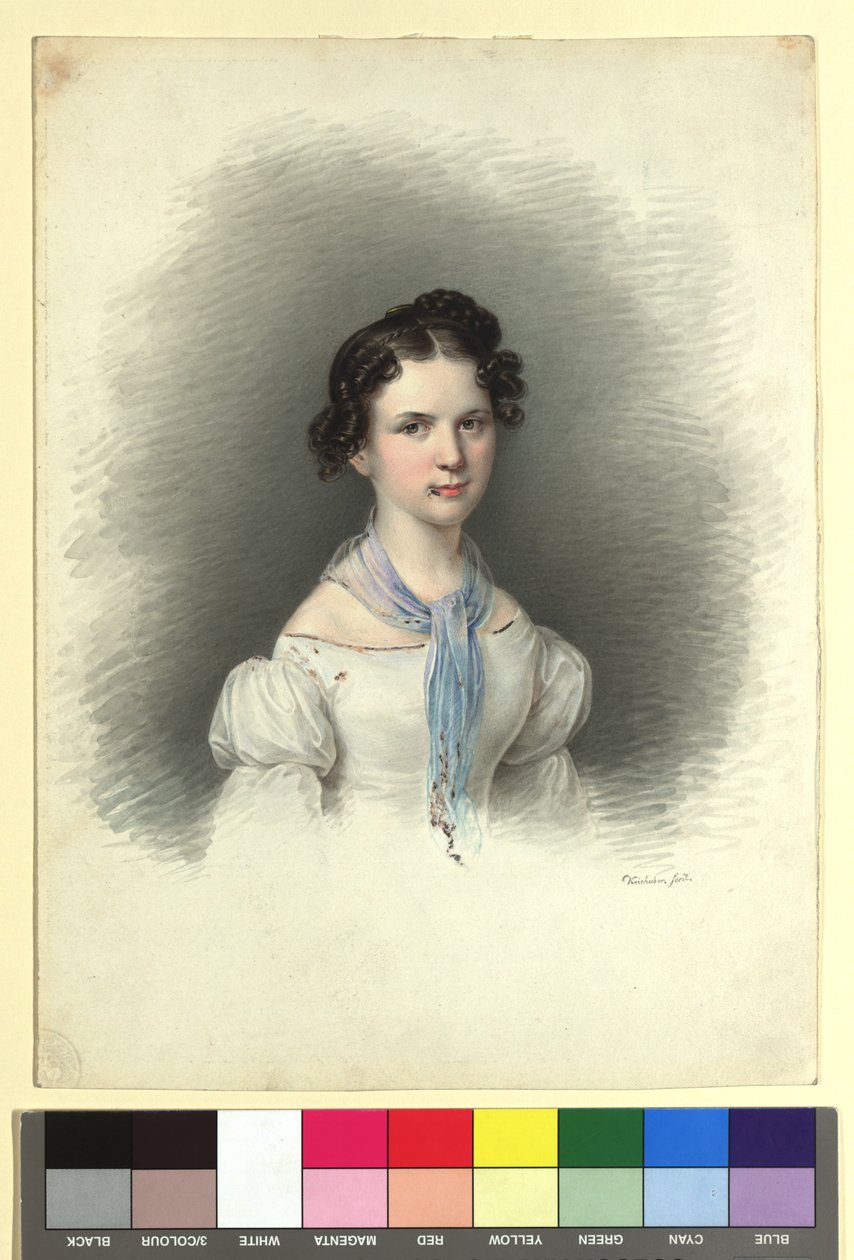 Fräulein Trentsensky (2. Schwester von Mathias) von Josef Kriehuber