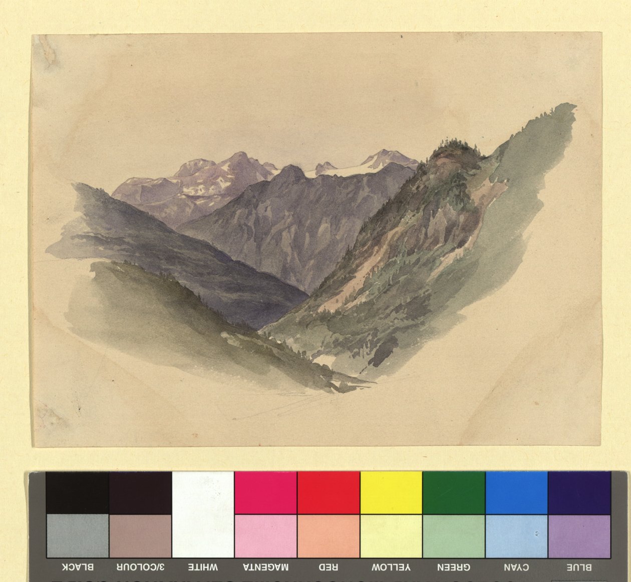 Gebirgstal von Josef Kriehuber