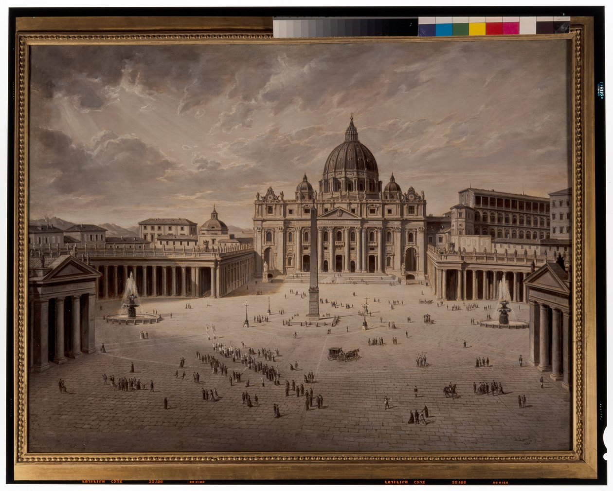 Petersplatz & Blick auf das Forum in Rom von Josef Langl