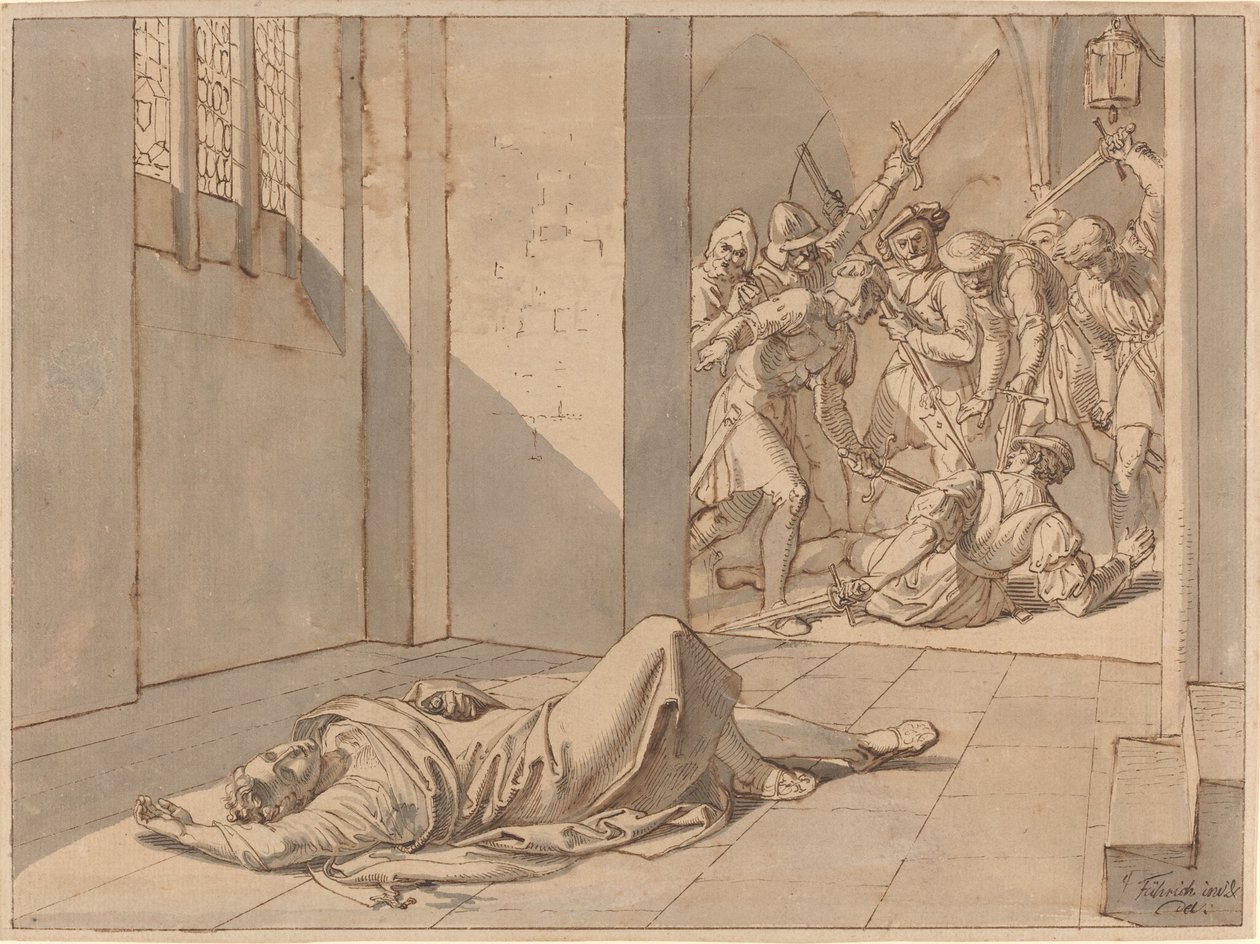 Die Ermordung von König Wenzel III. von Josef von Führich