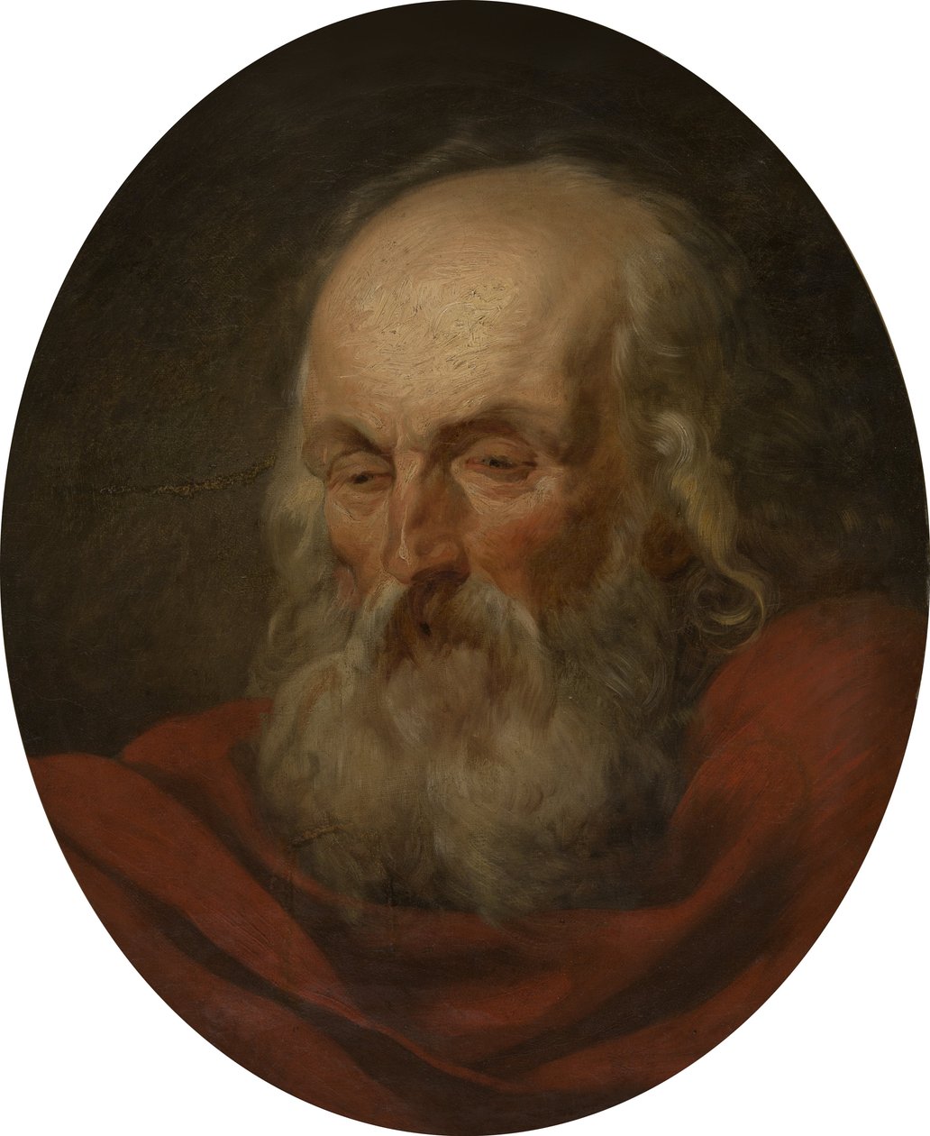 Kopf eines alten Mannes von Joseph-Benoît Suvée