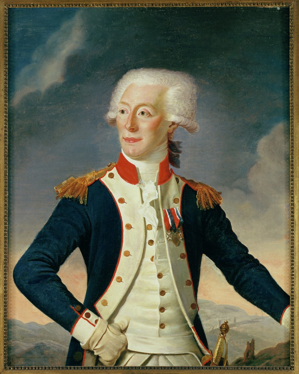 Marquis Marie-Joseph-Paul-Yves-Roch-Gilbert du Motier de Lafayette, 1790 von Joseph Boze