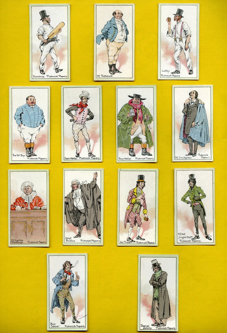 Charaktere aus Pickwick Papers, von Charles Dickens, 1923 von Joseph Clayton Clarke