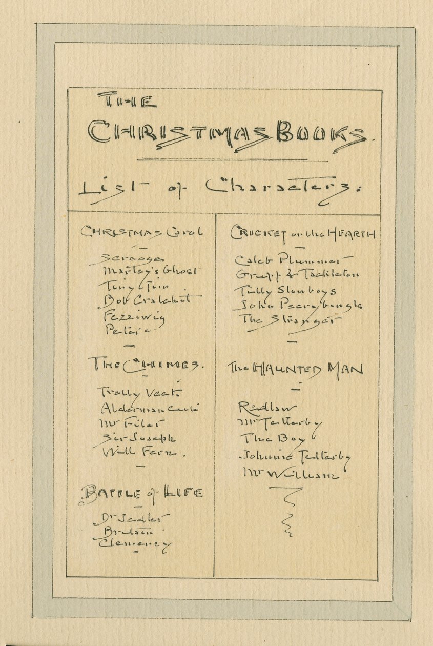 Liste der Charaktere, ca. 1920er von Joseph Clayton Clarke