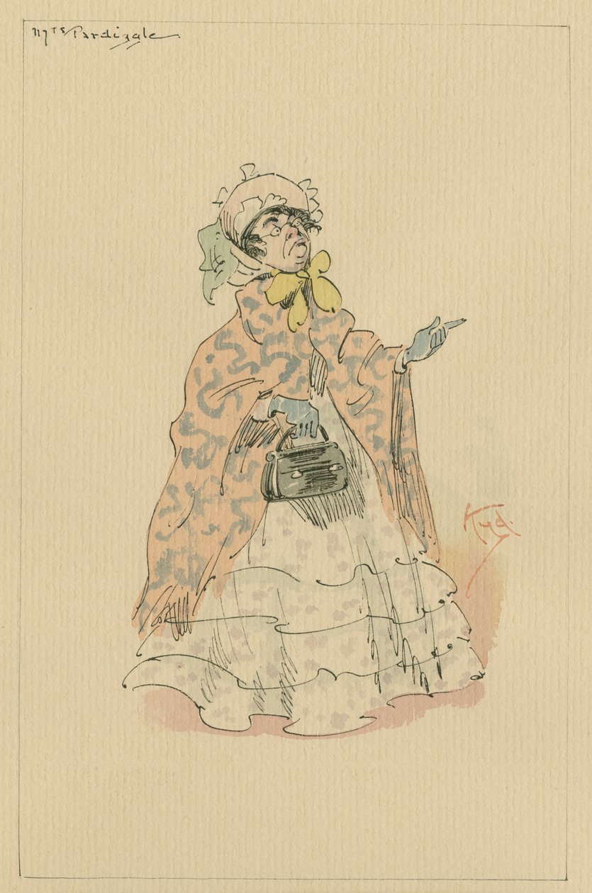 Mrs Pardiggle, ca. 1920er Jahre von Joseph Clayton Clarke