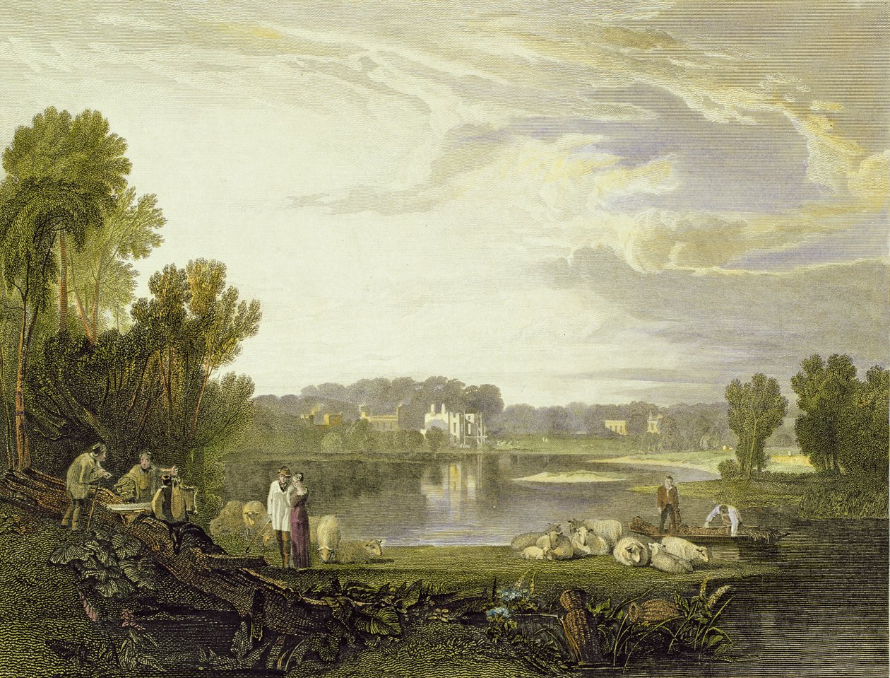 Alexander Popes Villa, Twickenham 1811 von Joseph Mallord William Turner