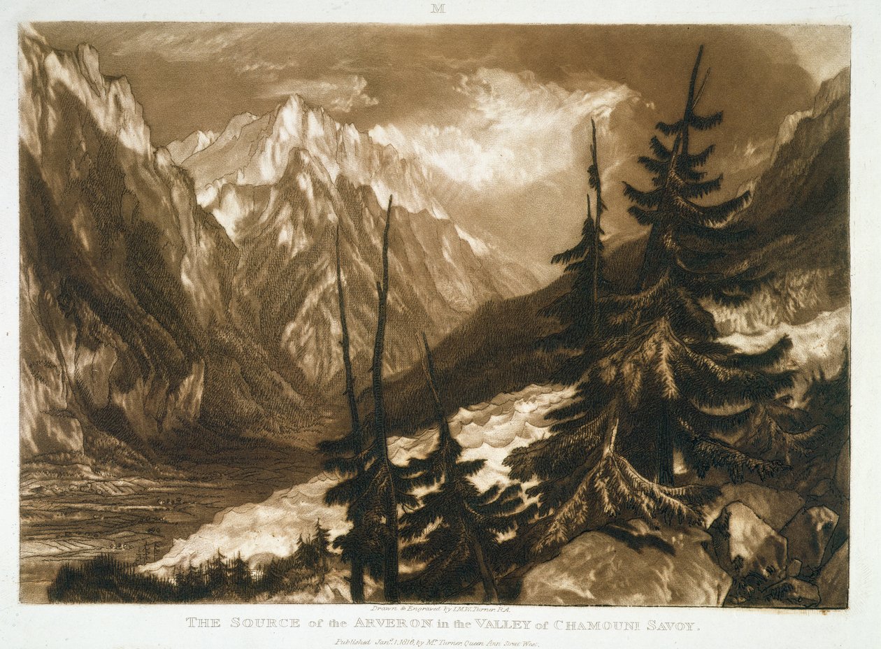F.60.I Die Quelle des Arveron, aus dem 