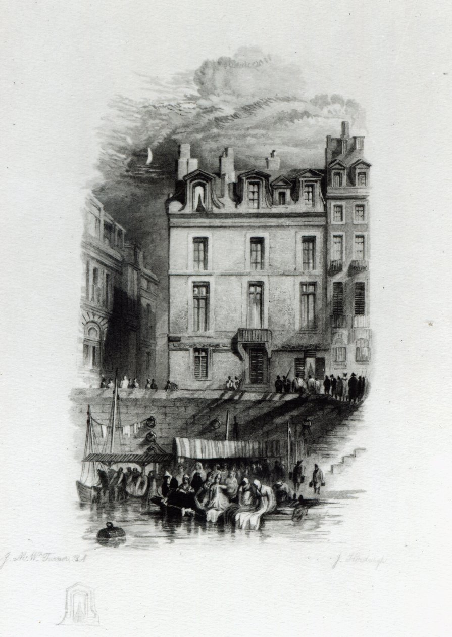 Napoleons Unterkunft am Quai Conti, 1834-36 von Joseph Mallord William Turner