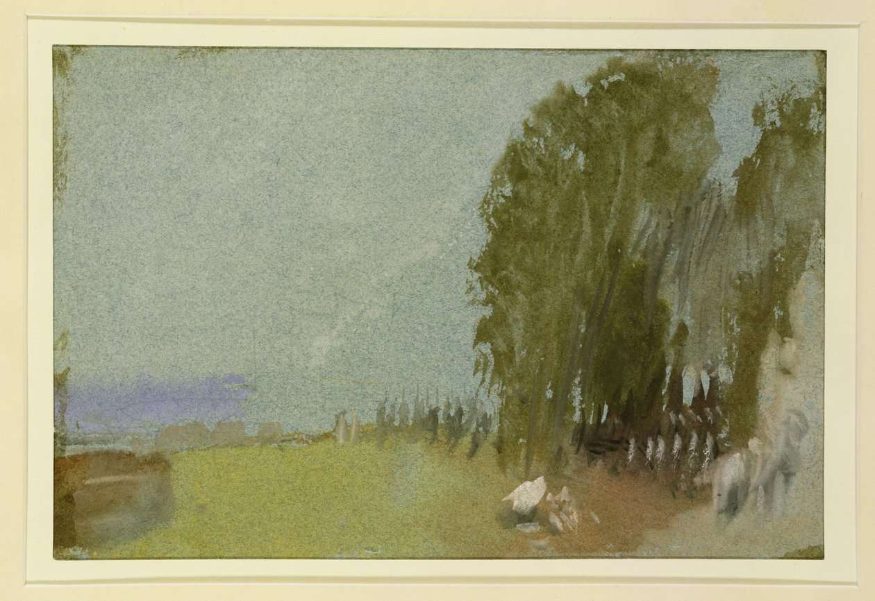 Schnitter über der Seine in St. Cloud von Joseph Mallord William Turner