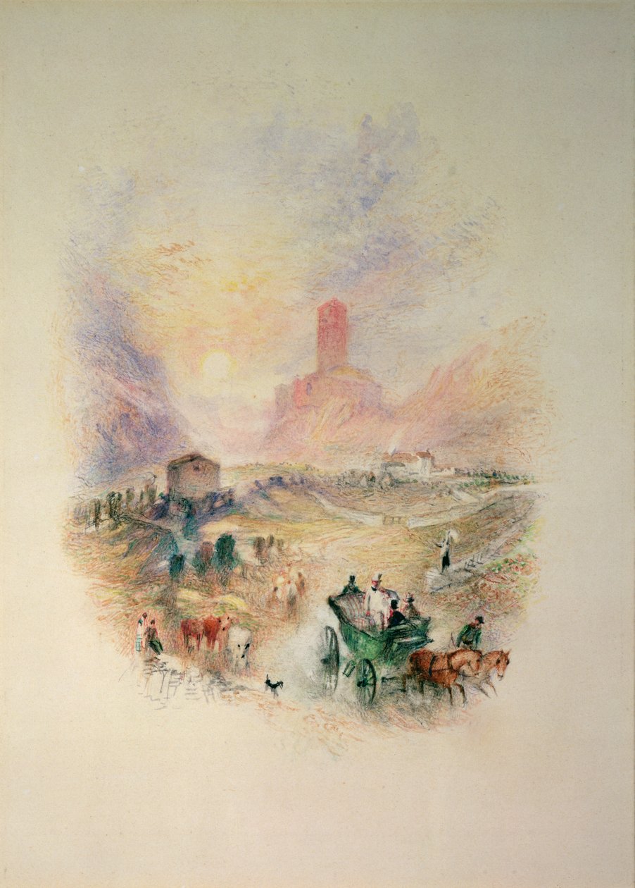 Sir Walter Scott besucht Smallholm Tower von Joseph Mallord William Turner