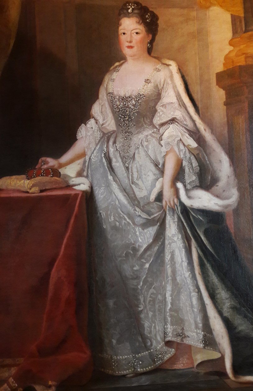 Porträt von Therese Kunigunde von Polen mit einer Krone von Joseph Vivien
