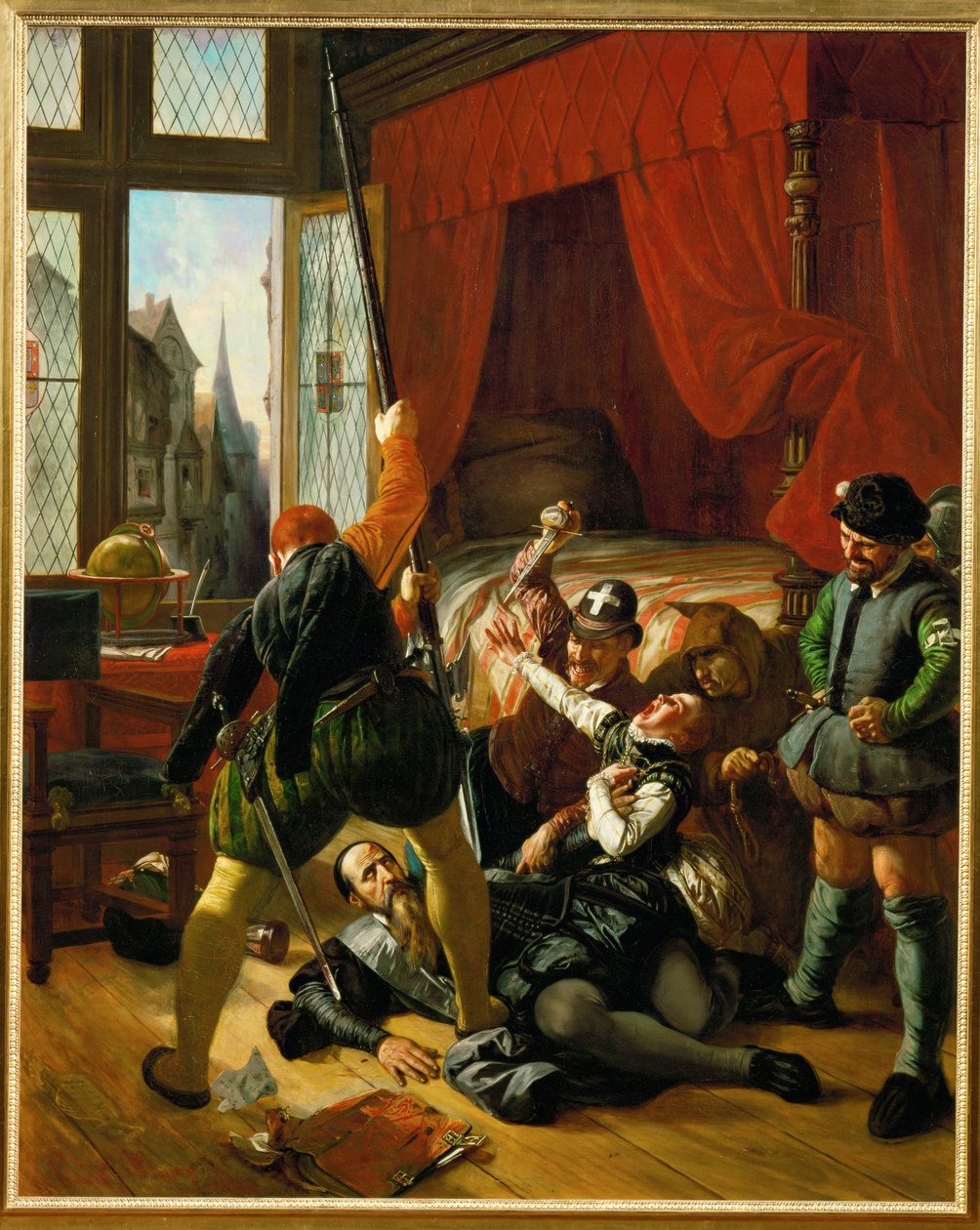 Eine Szene aus der Nacht des St. Bartholomäus von Joseph Nicolas Robert Fleury