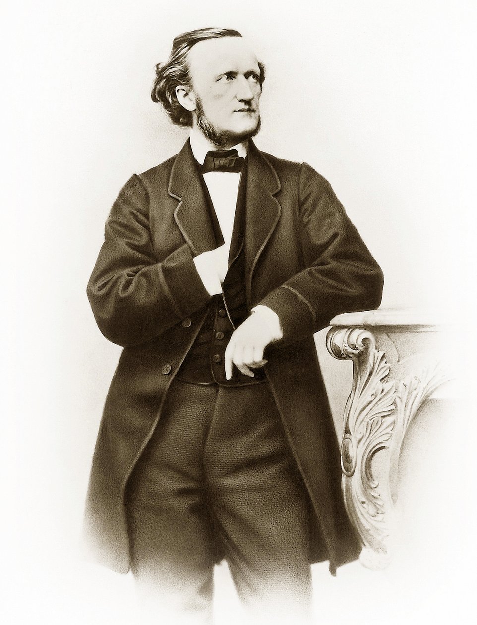 Porträt von Richard Wagner, deutscher Komponist, Foto von Joseph Albert von Joseph Albert
