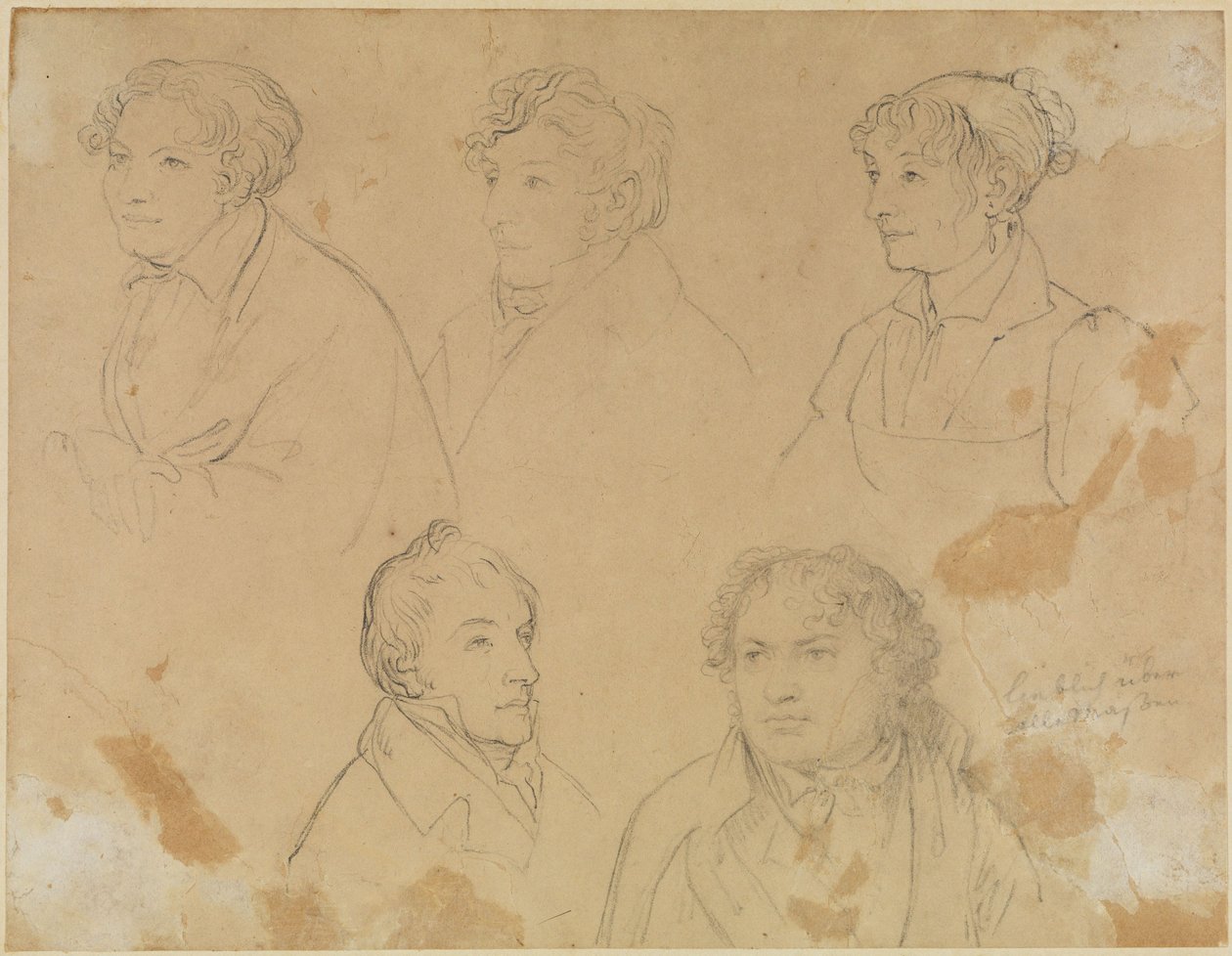 Fünf Bildnisse von Joseph Anton Koch