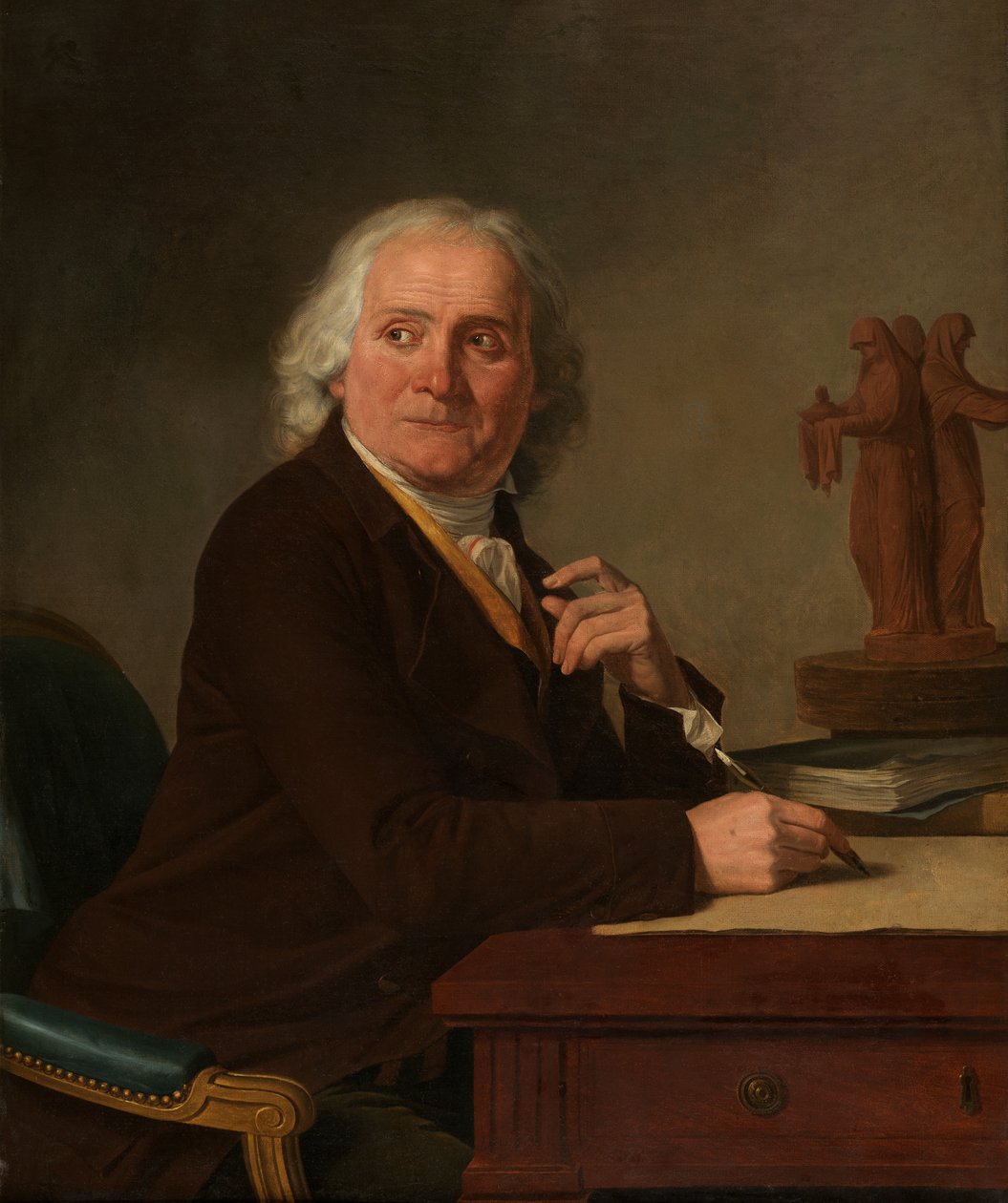 Porträt von Jean Durameau von Joseph Benoît Suvée