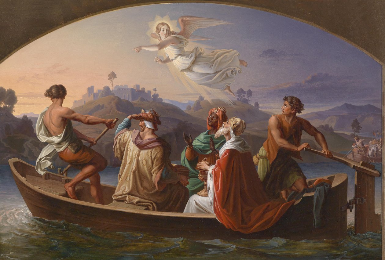 Die Heiligen Drei Könige auf dem Weg nach Bethlehem von Joseph Binder
