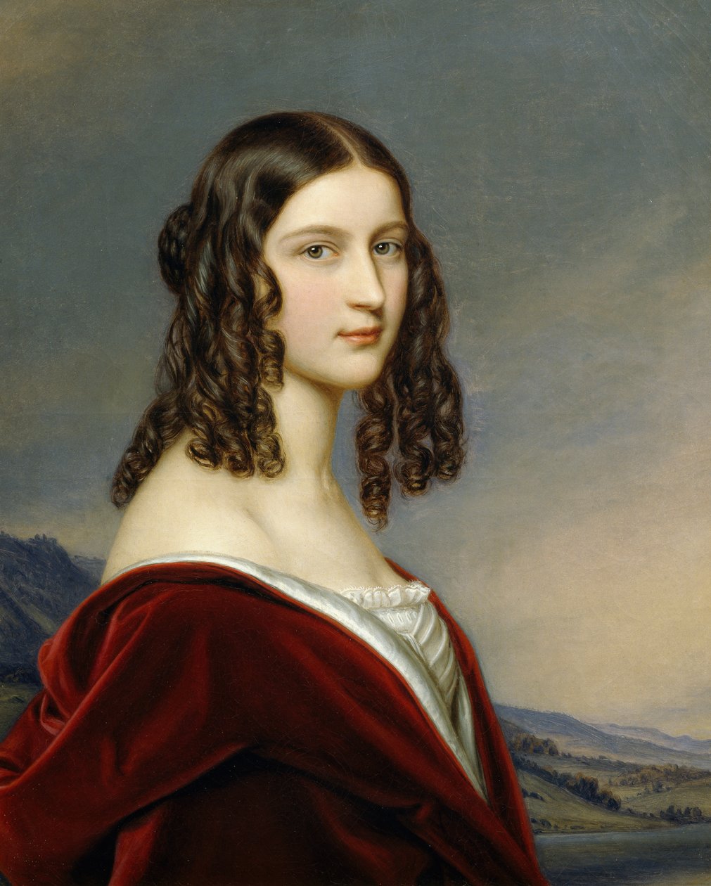 Porträt von Friederike Von Freiin Gumppenberg von Joseph Carl Stieler