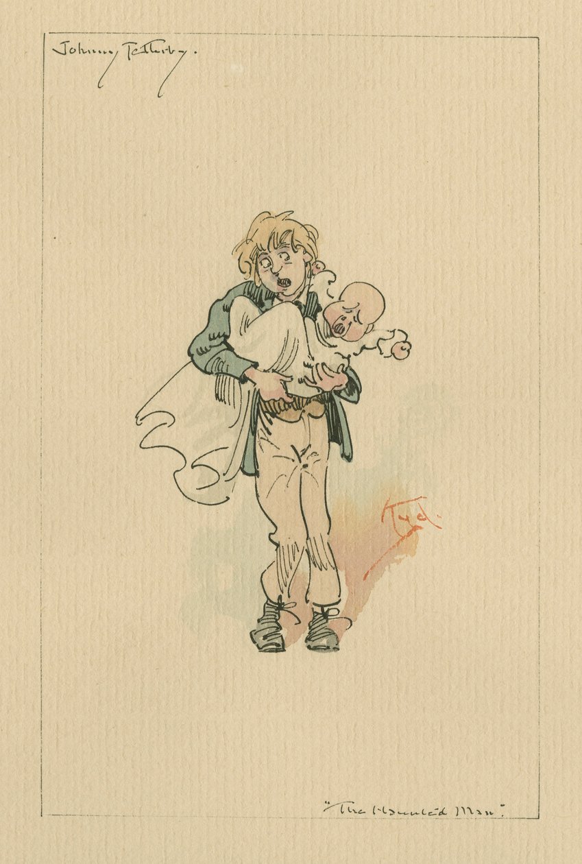 Johnny Tellerby - Der Geistermann und das Abkommen des Geistes, um 1920er von Joseph Clayton Clarke