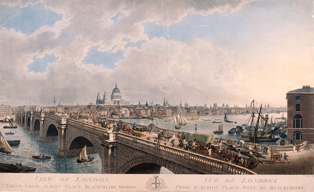 City of London von Süden von Joseph Constantine Stadler