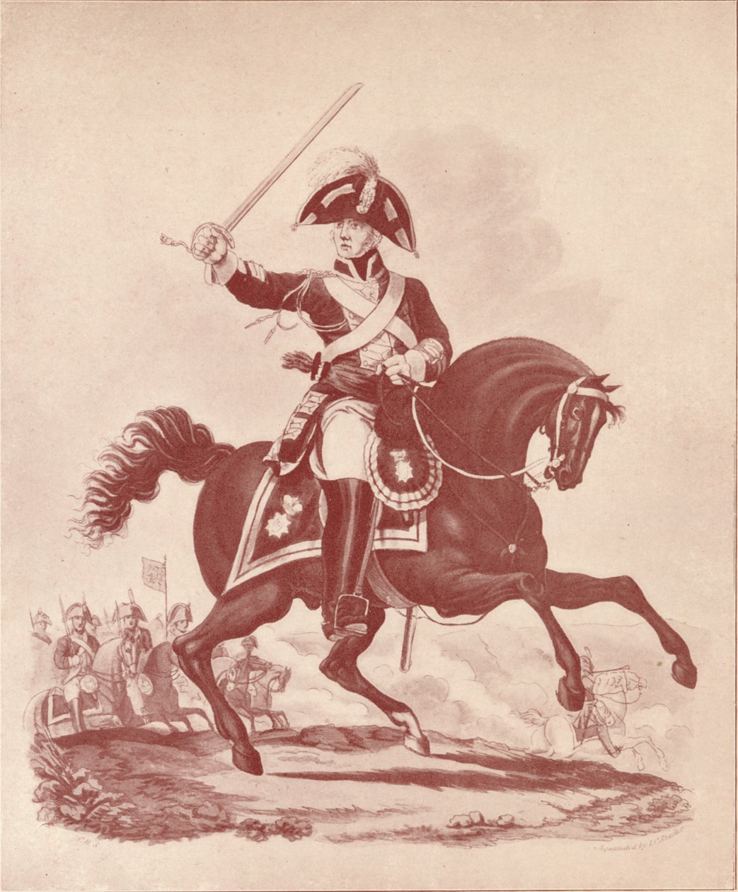 Offizier, 2. Regiment Life Guards Waterloo Periode, 1812-1815, 1909 von Joseph Constantine Stadler