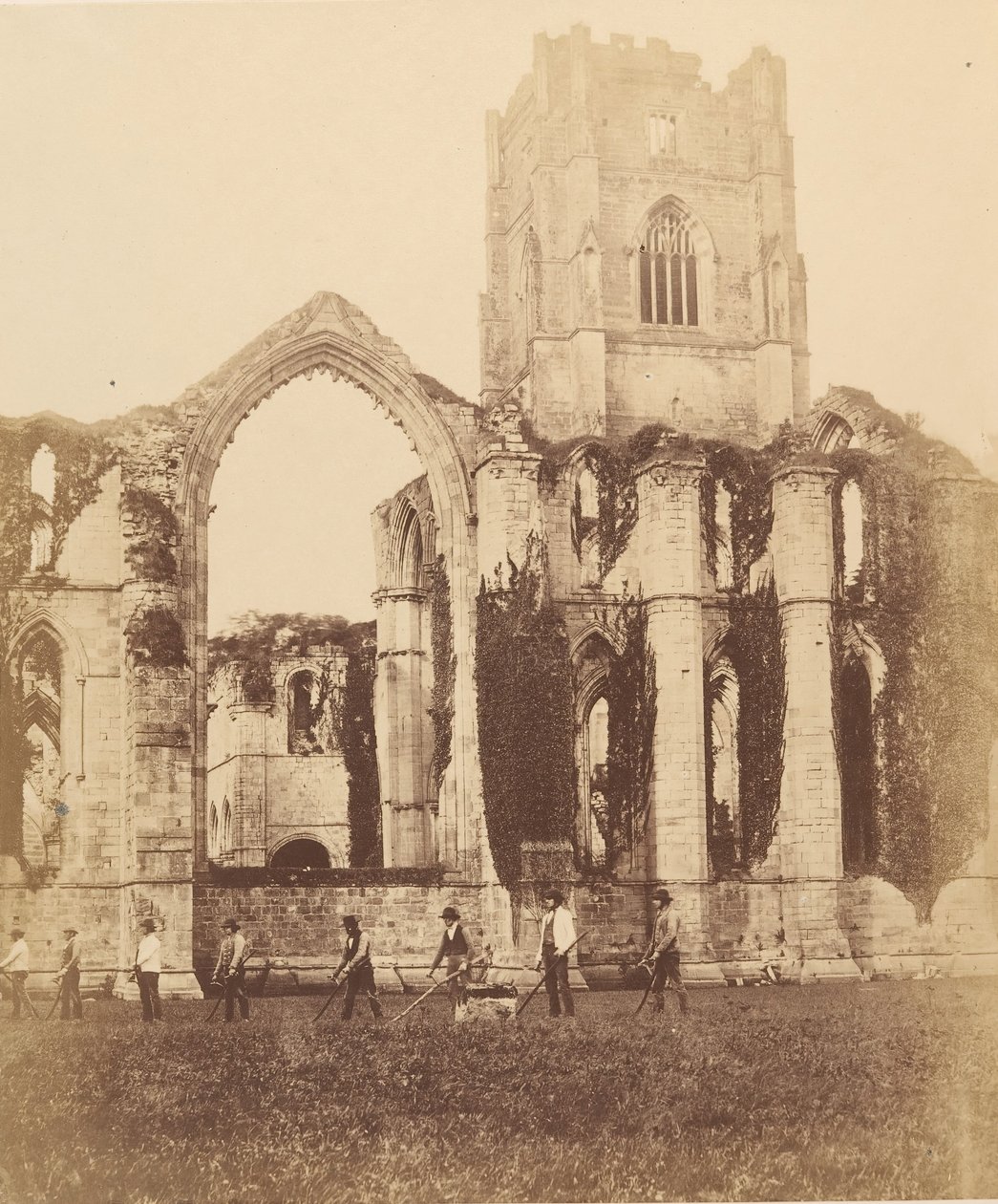 Fountains Abbey. Ostfenster und Turm von Joseph Cundall