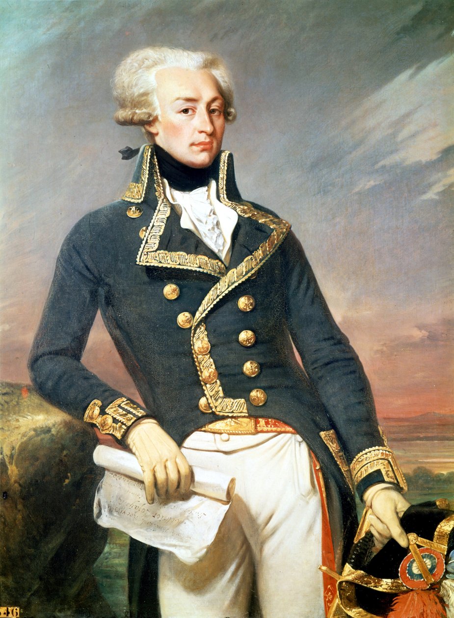 La Fayette - Porträt von J. Court von Joseph Desire Court