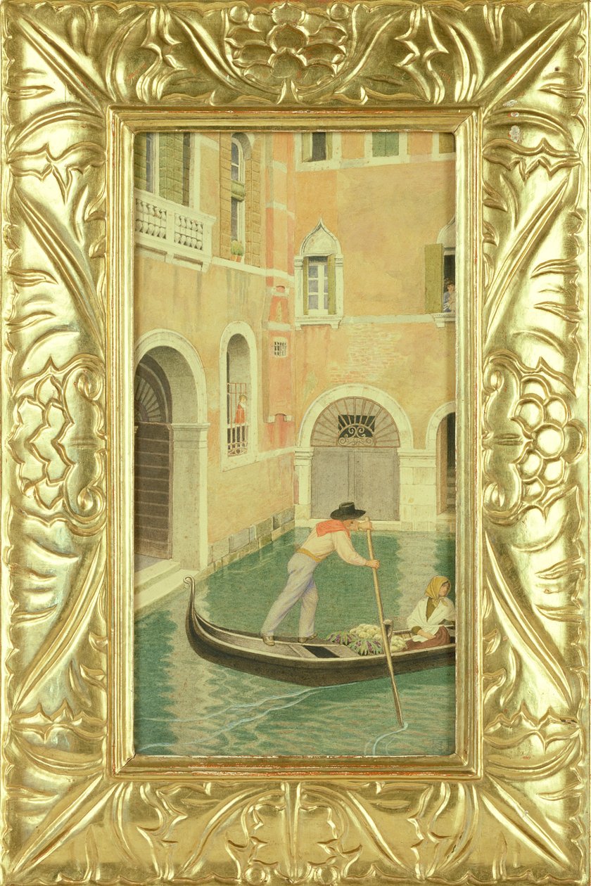 Rio della Guerra, Venedig, 1921 von Joseph Edward Southall