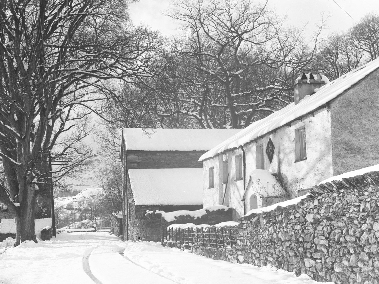 Eine dicke Schneedecke bei Nab Cottage von Joseph Hardman
