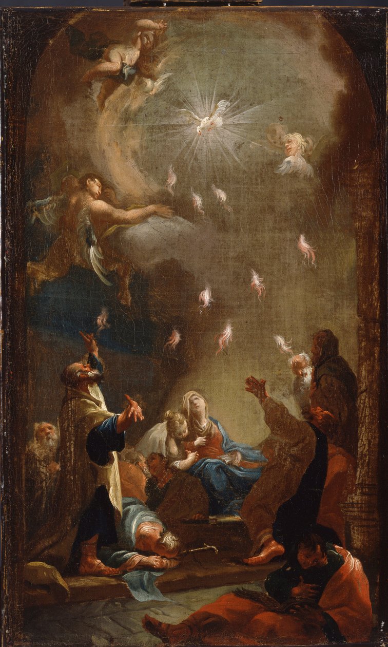 Die Herabkunft des Heiligen Geistes (Pfingsten) von Joseph Ignaz Mildorfer