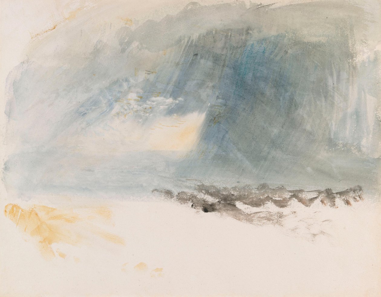 Ein Regenschauer über Wasser, traditionell genannt Vierwaldstättersee von Joseph Mallord William Turner