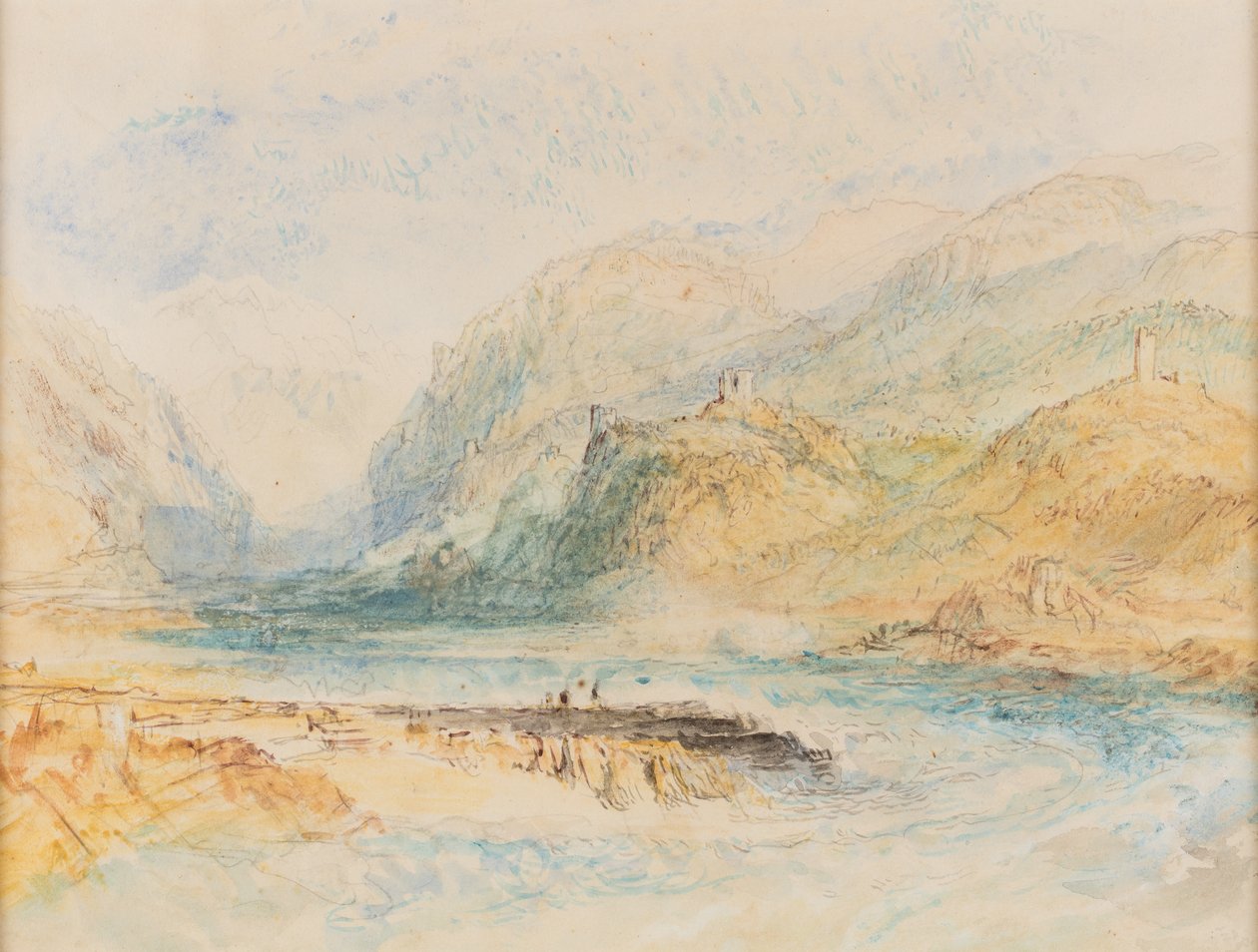 Ein Schweizer Alpenthal, ca. 1843 von Joseph Mallord William Turner