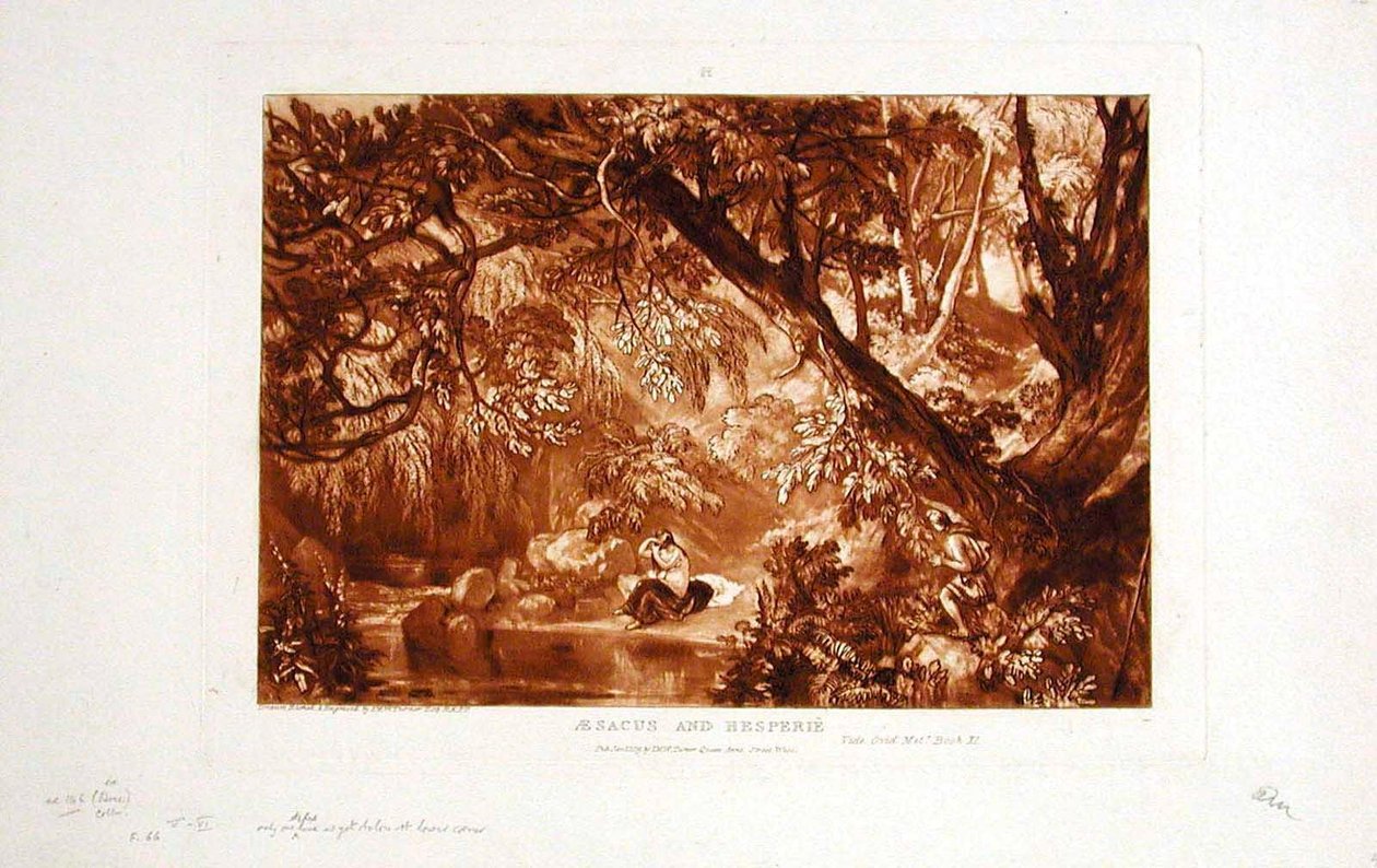 Aesacus und Hesperie von Joseph Mallord William Turner