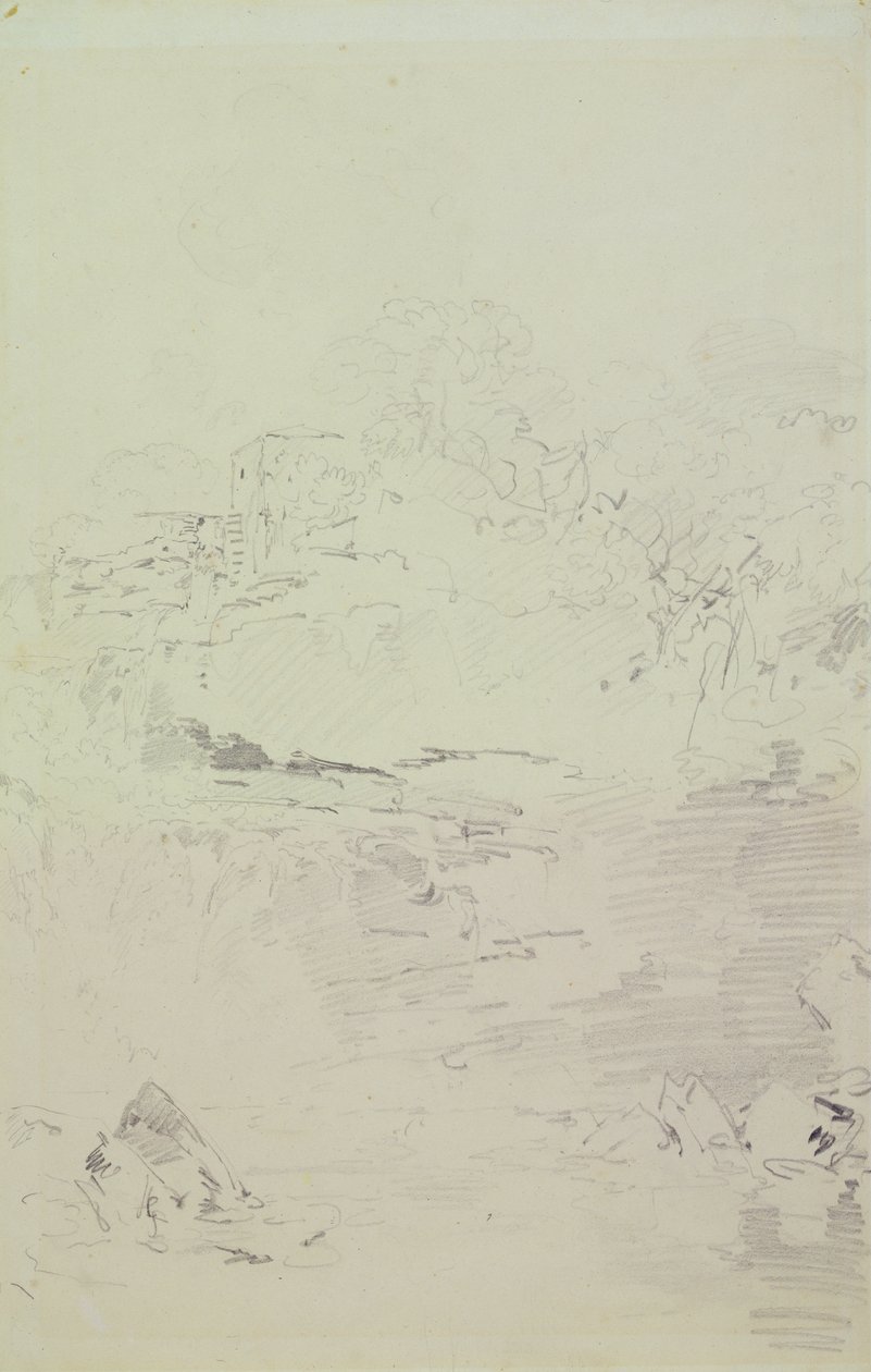 Wasserfälle des Clyde, ca. 1801 von Joseph Mallord William Turner