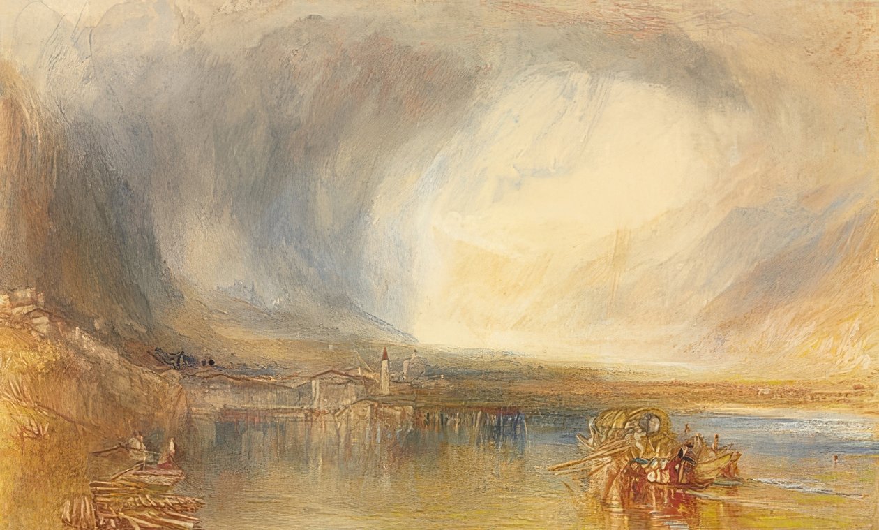 Flüelen vom Vierwaldstättersee aus von Joseph Mallord William Turner