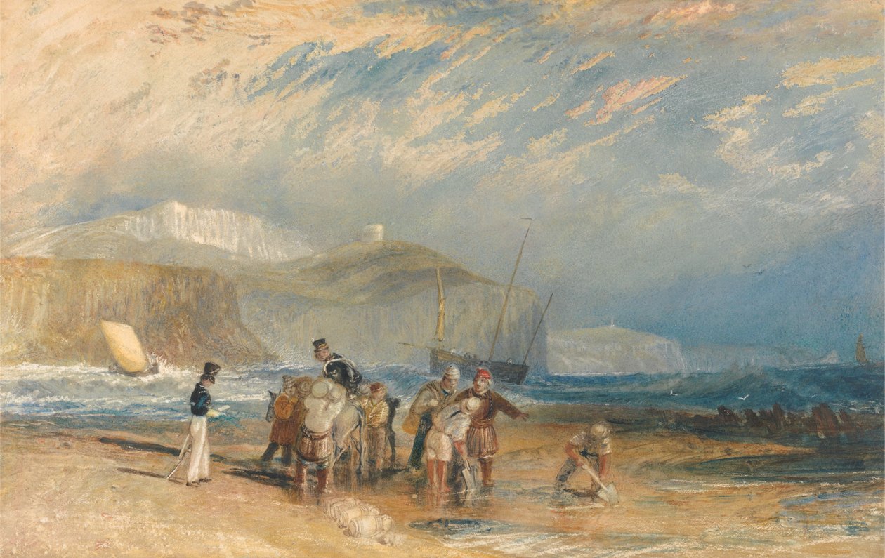 Folkestone Hafen und Küste nach Dover von Joseph Mallord William Turner