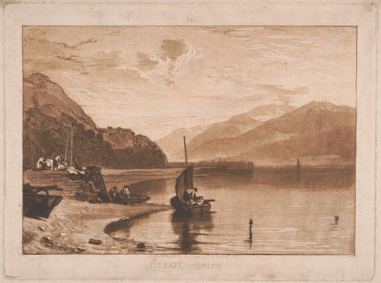 Inverary Pier, Loch Fyne, Morgen von Joseph Mallord William Turner