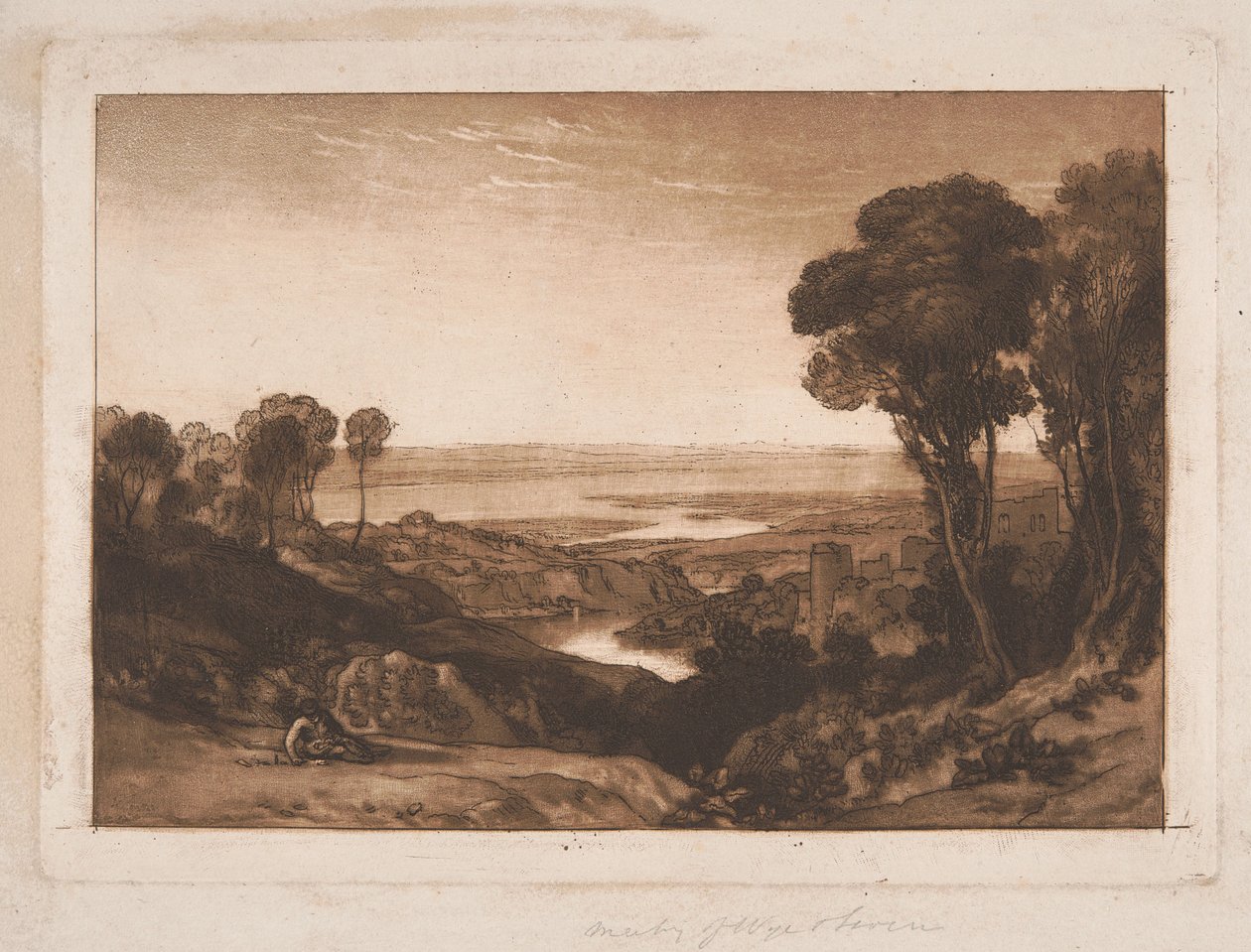 Zusammenfluss von Severn und Wye von Joseph Mallord William Turner