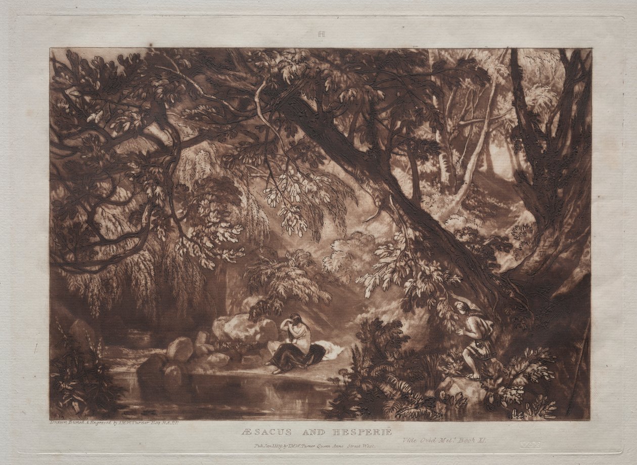 Liber Studiorum: Aesacus und Hesperie von Joseph Mallord William Turner