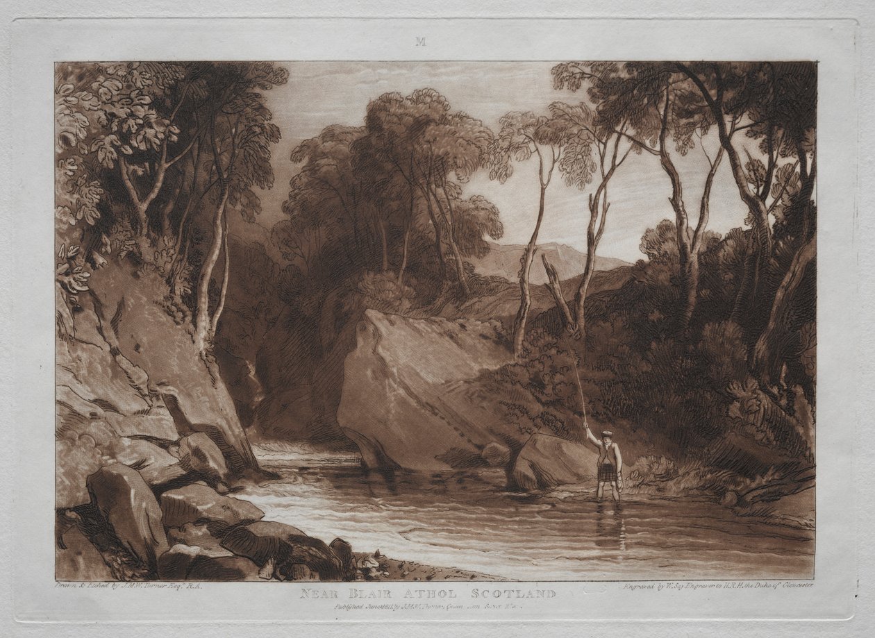 Liber Studiorum: Nahe Blain Athol, Schottland von Joseph Mallord William Turner